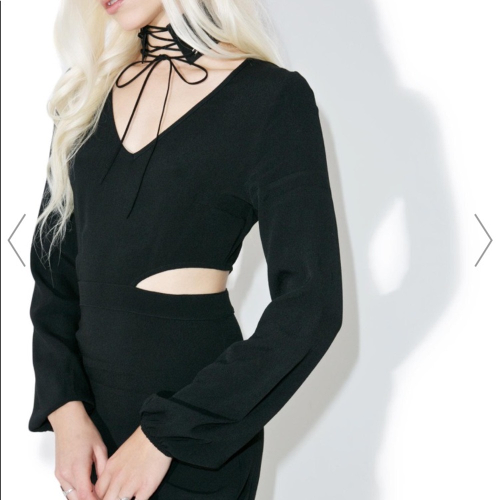 WILD FOX CUT OUT  LONG DRESS - Picture 4 of 7